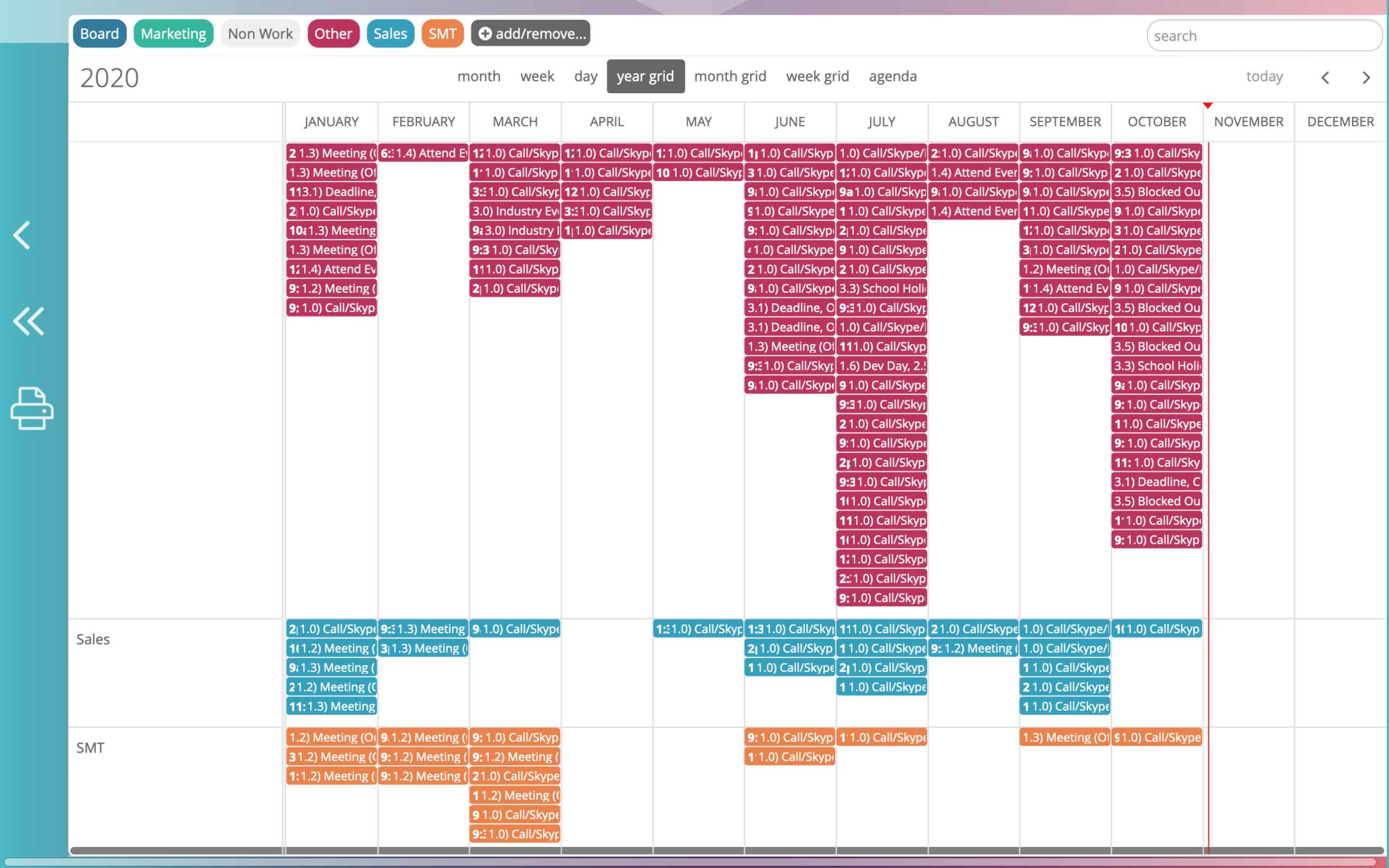 calendar grid